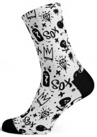 Sox Crew Purple Splash Unisex Socks 