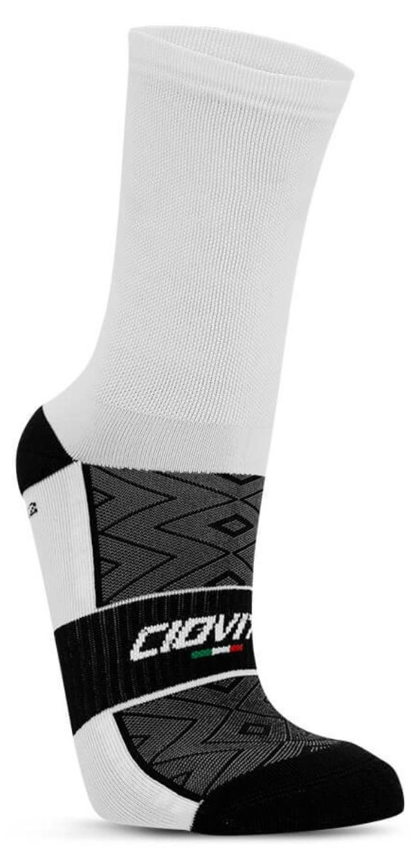 Ciovita Crew Unisex Socks White Logo