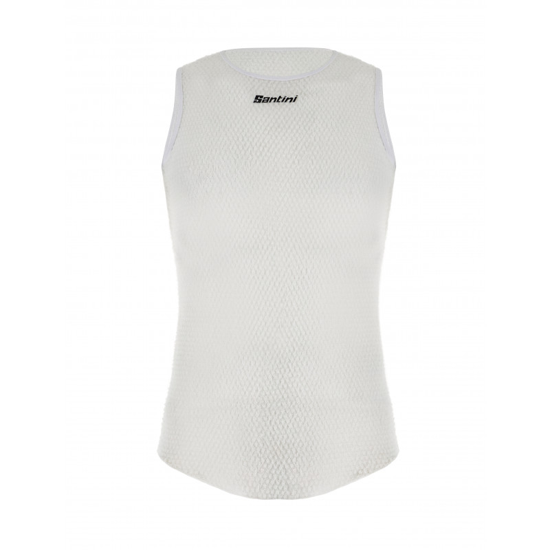 Santini Ladies White Alpha Short Sleeve Base Layer