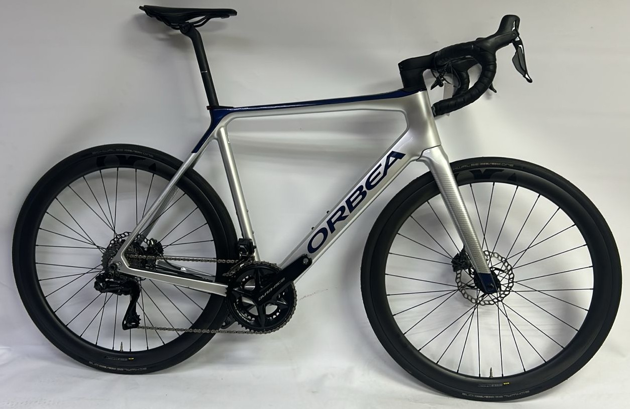 Demo Orbea Gain M10I Custom Carbon Road E-bike 700c Silver Large 2023