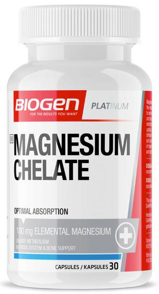 Biogen Magnesium Chelate 30 Capsules 